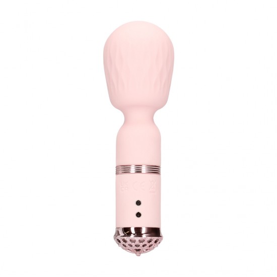 Velour - Mini-Wand O Velour da Loveline International, Coleção Paris, é um mini vibrador texturizado com 10 funções. Operando a menos de 50 dB, proporciona prazer discreto e possui uma base iluminada que muda de cor a cada função. Oferece