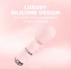 Velour - Mini-Wand O Velour da Loveline International, Coleção Paris, é um mini vibrador texturizado com 10 funções. Operando a menos de 50 dB, proporciona prazer discreto e possui uma base iluminada que muda de cor a cada função. Oferece