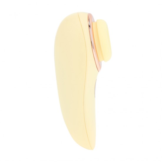 Aurie é um vibrador revolucionário com função de sucção e vibração, equipado com um motor F1 avançado e a tecnologia AirTap® para sensações irresistíveis. Com 15 funções (5 modos de sucção, vibração e tapotagem) e dois a