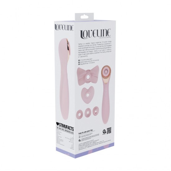 Darling é um vibrador versátil, mágico e em formato de cetro, com 15 funções, projetado para encantar seus sentidos. Equipado com um motor F1 avançado e a tecnologia AirTap®, ele vem com cinco cabeças intercambiáveis, ca