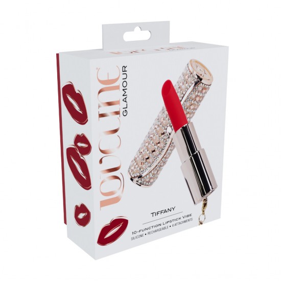 Disfarçado de um item de beleza de luxo, este vibrador elegante vem com um estojo deslumbrante, uma corrente estilosa e duas cabeças de silicone intercambiáveis ​​para um prazer personalizado. Potente e discreto, é o ace