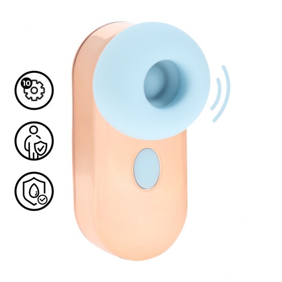 O Budsie é um vibrador pequeno, em formato de fone de ouvido, repleto de recursos. Com 10 funções de vibração, um motor F1 avançado e a tecnologia AirTap®, ele proporciona 5 sensações de vibração e sucção através de uma