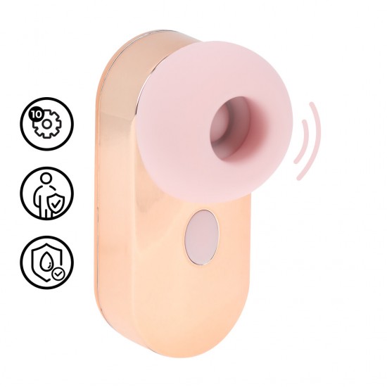 O Budsie é um vibrador pequeno, em formato de fone de ouvido, repleto de recursos. Com 10 funções de vibração, um motor F1 avançado e a tecnologia AirTap®, ele proporciona 5 sensações de vibração e sucção através de uma