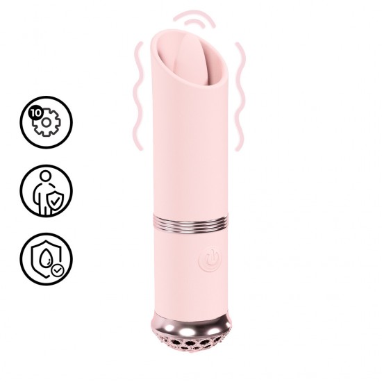 Luxe - Mini Lipstick Vib Da Coleção Loveline International Paris, o Luxe é a personificação da elegância em um formato compacto. Este mini vibrador para batom com 10 funções apresenta uma ponta vibratória com formato exclusivo para estimulação p