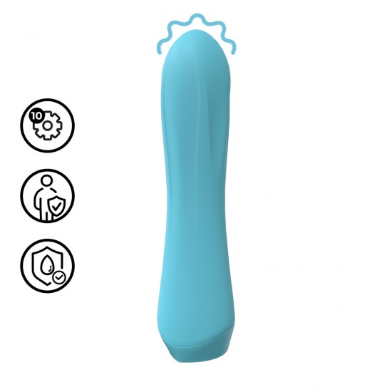 Apresentamos o Mini Vibrador, um massajador com formato elegante, projetado para uma estimulação suave e controlada. Seu formato levemente afilado e superfície lisa proporcionam uma pegada confortável e um toque macio e