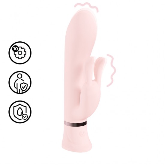 O Tendre da Loveline International, Coleção Paris, é um vibrador rabbit com motor duplo e 10 funções para uma experiência de prazer personalizável. Operando a menos de 50 dB, proporciona prazer discreto, proporcionando a