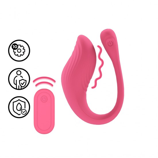 Experimente o Vibrador Ponto G com Controle Remoto da Loveline. Um massageador para o ponto G com controle remoto, projetado para combinar conforto e precisão. Sua haste flexível garante uma remoção suave e fácil, enquan