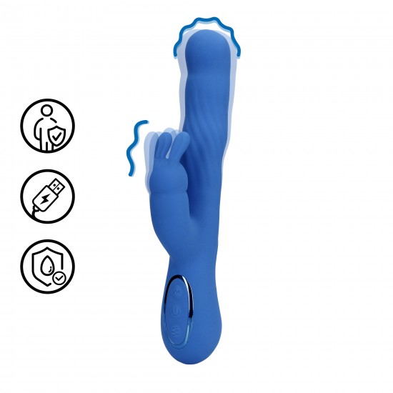 Este vibrador Wiggle Rabbit foi projetado para estimulação simultânea do clitóris e do ponto G com movimentos de balanço, criando orgasmos combinados. Descubra momentos infinitos de prazer e apimente sua vida com Lovelin