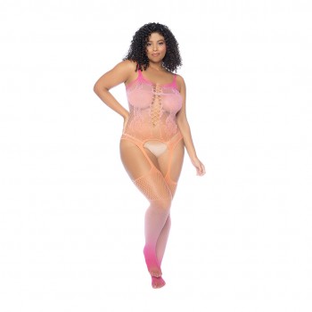 Floral Bodystocking - Queen Size