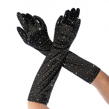 Satin Opera Gloves Brilhantes