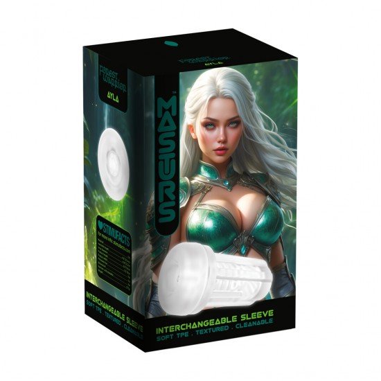 Leve o prazer com o Ayla a um novo patamar com esta capa intercambiável de TPE texturizada. O material macio e seguro para o corpo, o TPE, oferece uma sensação realista, enquanto as texturas internas proporcionam uma var