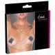 Adesivos de mamilo em formato de diamante para colar.Com uma corrente para o pescoço e duas correntes de conexão.Gemas brilhantes de cor prateadaCola bioadesiva e hipoalergênicaReutilizável Elegantes e chamativos!Os ades