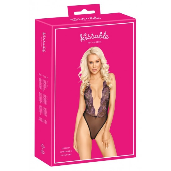 Body EmbroideryL/XL Corpo em estilo exclusivoPowernet delicado com bordados florais elaboradosAlças cruzadas ajustáveis nas costasMacio e elástico para um ajuste confortável Estilo exclusivo com lindos bordados florais!O body decotado da