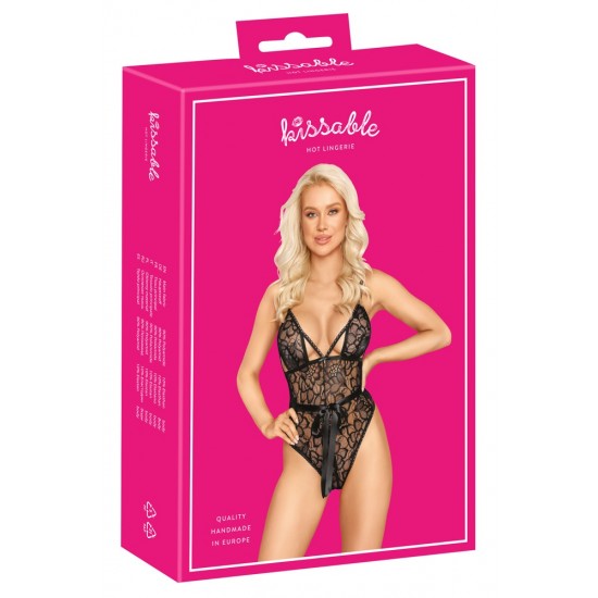 Body Lace L/XL Corpo em estilo exclusivoFeito inteiramente de renda delicadaLaço de cetim que valoriza a cintura e pode ser amarradoAlças ajustáveisMacio e elástico para um ajuste confortável Um estilo exclusivo feito de renda delicada