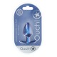 Anal Plug Suave Silicone - M - Metallic Blue O Plug Anal Médio Ouch! de 3,1'' / 7,9 cm, com sua linda cor metálica, é único. Seja sozinho ou com seu parceiro, explore novos prazeres com estes lindos plugs de silicone macio Ouch!
