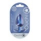 Anal Plug Suave Silicone - L - Metallic Blue O Plug Anal Grande Ouch! de 3,5'' / 8,9 cm, com sua linda cor metálica, é único. Seja sozinho ou com seu parceiro, explore novos prazeres com estes lindos plugs de silicone macio Ouch!
