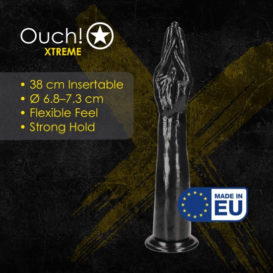 Helping Hand é um dildo em formato de mão com antebraço, fabricado na Europa, ideal para fisting extremo, perfeito para uma experiência ousada e sem concessões. Possui um design realista, estrutura semirrígida com leve f