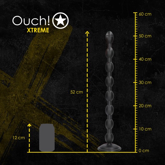 Chain Reaction é um plug anal de tamanho generoso, fabricado na Europa, que promete uma experiência profunda e intensa. Seu design exclusivo, com um longo cordão de contas e ponta arredondada, foi projetado para proporci