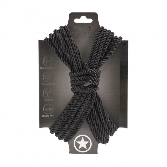 Entre no jogo de bondage, dominante (ou submisso) e mergulhe em um mundo totalmente novo e emocionante com esta corda resistente de inspiração japonesa. Esta corda de 10 metros de comprimento é sensual, sedosa e fácil de