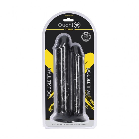 O Double Titan é um dildo duplo realista de tamanho generoso, fabricado na Europa e projetado para quem busca uma experiência intensa e envolvente. Cada detalhe foi cuidadosamente pensado: seu design com veias na superfí