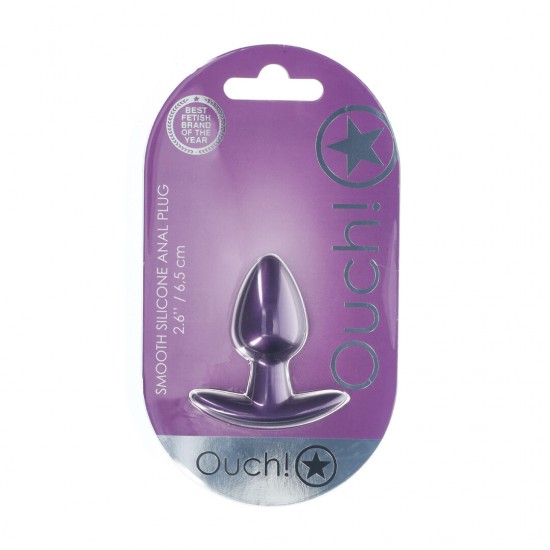 O plug anal pequeno Ouch! de 6,5 cm (2,6"), com sua linda cor metálica, é único em sua categoria. Seja para uso individual ou com seu parceiro(a), explore novos prazeres com estes belos plugs de silicone macio da Ouch!.