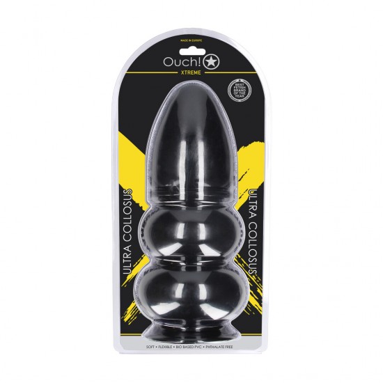 O Ultra Collosus é um plug anal de tamanho generoso, fabricado na Europa, perfeito para uma experiência extrema e inesquecível. Com seu design imponente e sinuoso, o Ultra Collosus apresenta uma ponta arredondada e três
