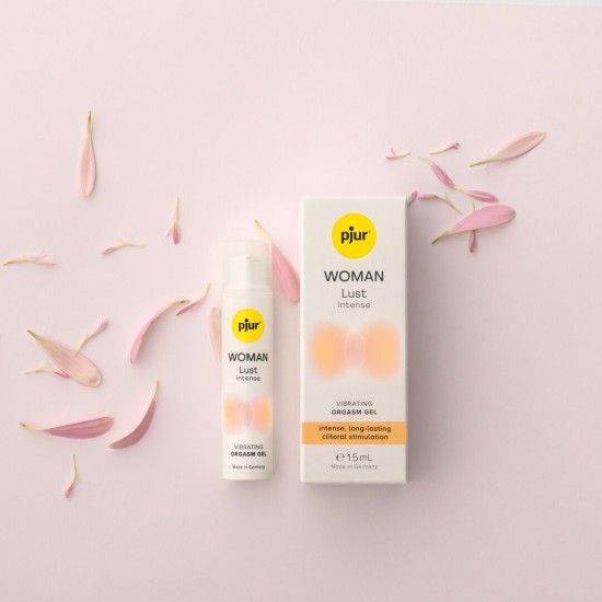 Estimulação clitoriana intensa em um frasco: pjur WOMAN Lust Intense oferece às mulheres a capacidade de controlar o orgasmo e apimentar a vida sexual. Fórmula à base de água, também adequada para uso com brinquedos erót