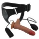 Dildo realista com vibração e esguicho para experimentar estimulação e penetração poderosas. Um dildo com harness ajustável para um ajuste firme, seguro e confortável. Apresenta um eixo magnificamente esculpido e coberto