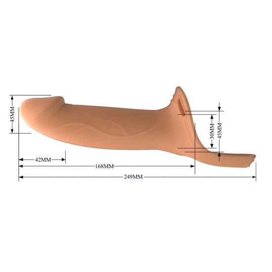 Assuma o controle e satisfaça seu(sua) parceiro(a) com o Strap-On com Dildo Oco da PRETTYLOVE. As alças de nylon ajustáveis ??facilitam a colocação do arnês e o ajuste perfeito à sua cintura, enquanto o forro interno mac