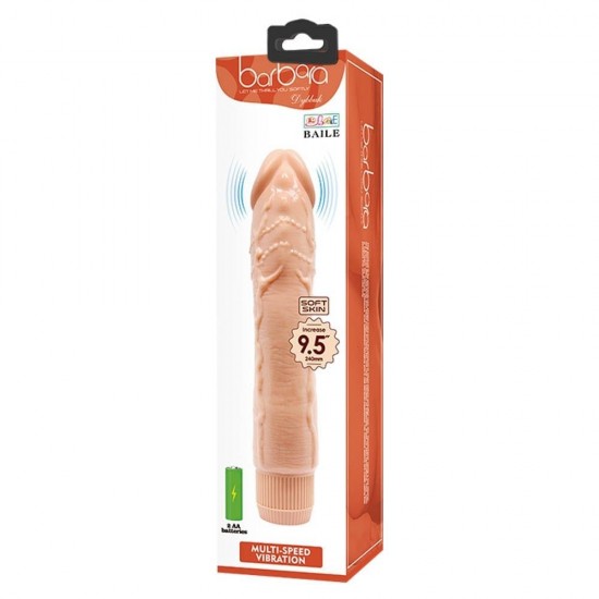 Realismo no seu melhor! Este fantástico vibrador em forma de dildo com curvatura inclui uma cabeça flexível, corpo realista e uma base alargada para máxima estimulação. E não se esqueça de levá-lo para um mergulho, pois