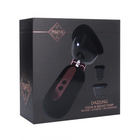 Dazzling - Bomba de Vulva e Seios recarregável - Preto Bombeie para aumentar o volume e garantir que suas áreas sensíveis estejam com a melhor aparência possível com a bomba para vulva e seios DAZZLING da Shots. Esta bomba de alta qualidade usa sucção a vácuo rápida e eficie