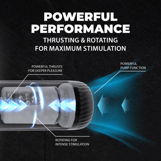O masturbador StrokeMate oferece amplas possibilidades para você se divertir. A capa macia garante uma experiência confortável. Surpreenda-se a cada vez com o tamanho que você pode alcançar! Com o toque de um botão, o ma