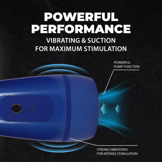 O masturbador Vibrobator recria as sensações do sexo oral imitando os movimentos da boca. A manga de inserção suave garante uma experiência confortável, enquanto seu recurso de pressão negativa proporciona uma sensação d