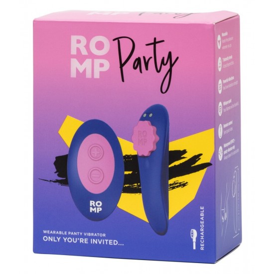 Vibrador de calcinha com clipe magnéticoControle remoto prático7 modos de vibração silenciososPode ser usado discretamente em calcinhasSilicone macio e aveludadoRecarregável – inclui um cabo USB Festa íntima para levar!O