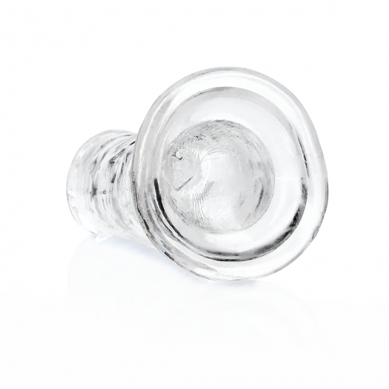 Dildo Realistico com ventosa - 6" Pronto para um orgasmo CRISTALINO? Alcance o seu clímax com estilo com estes dildos transparentes e de formato bonito. Este dildo consegue ver através de si e sabe exatamente como gosta dele. Este dildo é adequado para u