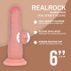 Este Pénis Realista de silicone de dupla densidade com textura deslizante oferece o equilíbrio perfeito entre realismo e conforto, graças à sua inovadora construção de duas camadas. O núcleo interno firme proporciona uma