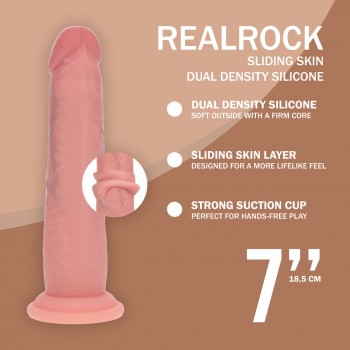 Dual Density Silicone Realistic Sliding - 7 / 18,5 cm