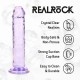 Este modelo REALROCK CRYSTAL CLEAR apresenta uma silhueta suave e elegante, projetada para uma estimulação confortável e focada. Seu formato refinado proporciona uma sensação realista, mantendo um design versátil e minim