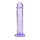 Dildo realista reto com ventosa - 7'' / 18 - Roxo Pronto para um orgasmo CRISTALINO? Alcance o seu clímax com estilo com estes dildos transparentes e de formato bonito. Este dildo consegue ver através de si e sabe exatamente como gosta dele. Este dildo é adequado para u