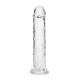 Dildo Realistico com Ventosa - 7" Pronto para um orgasmo CRISTALINO? Alcance o seu clímax com estilo com estes dildos transparentes e de formato bonito. Este dildo consegue ver através de si e sabe exatamente como gosta dele. Este dildo é adequado para u
