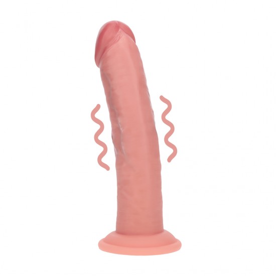 Este vibrador de silicone de dupla densidade oferece o equilíbrio perfeito entre realismo e conforto, graças à sua inovadora construção de duas camadas. O núcleo interno firme proporciona uma sensação sólida e satisfatór