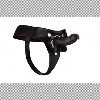 Realistico - 8 - Strap-On - Preto