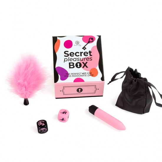 A Caixa de Prazeres Secretos é o kit ideal para presentear seu parceiro(a) com momentos de prazerinesquecíveis. Seu conteúdo é completo, e você não só experimentará a emoção do prazer com o vibrador bullet, como também p