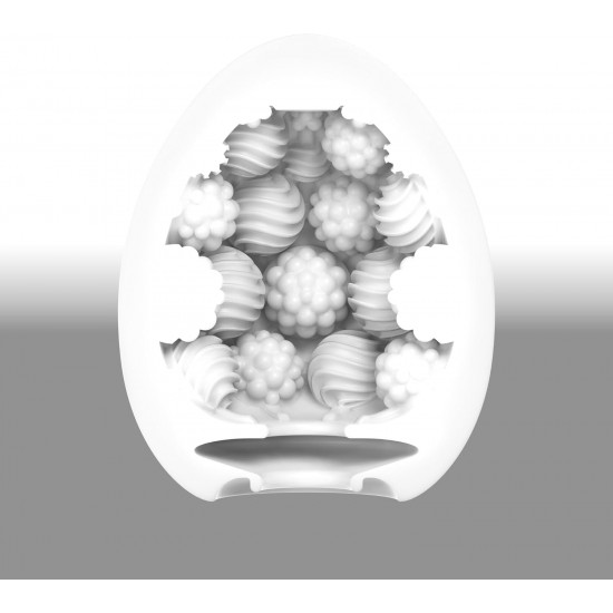 Manga masturbatória descartável e estojo em formato de ovoCom uma textura estimulanteInclui lubrificanteMuito flexível – adapta-se a qualquer tamanho de pênis. Masturbação manual em formato de ovo!O masturbador descartáv