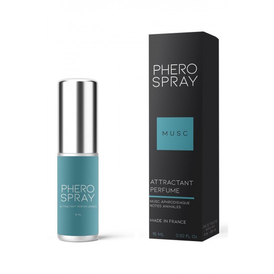 Phero Spray é uma fragrância forte e masculina, criada para amplificar a energia masculina. Com uma fórmula secreta e complexa, composta por uma mistura de notas animais e afrodisíacas, este perfume irá transformá-lo no