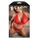 Sutiã frente única em renda e tule com calcinha sem fundo e detalhes em pérola.Composição:Renda: 90% Nylon, 10% Elastano; Tule: 95% Nylon, 5% Elastano.