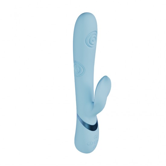 O vibrador VIVE064 é superior à concorrência. Três motores F1 de nova geração, com 10 funções cada, controlados independentemente, alimentam este vibrador de design elegante. Possui um motor com ponta vibratória para o p