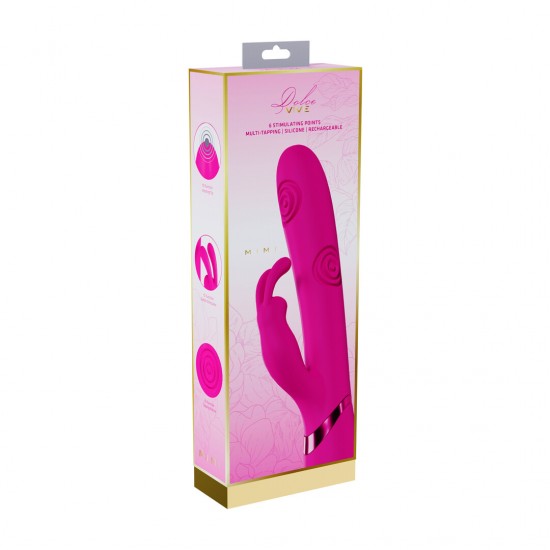 O vibrador VIVE062 é superior à concorrência. Três motores F1 de nova geração, com 10 funções cada, controlados independentemente, alimentam este vibrador de design elegante. Possui função de vibração na ponta para o pon