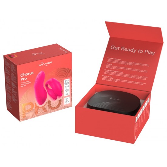 Para orgasmos compartilhados!O vibrador para casais Chorus Pro da We-Vibe possui 3 motores e proporciona prazer a ambos os parceiros com vibrações intensas durante o sexo. Graças à sua inovadora tecnologia Fusion Wave –