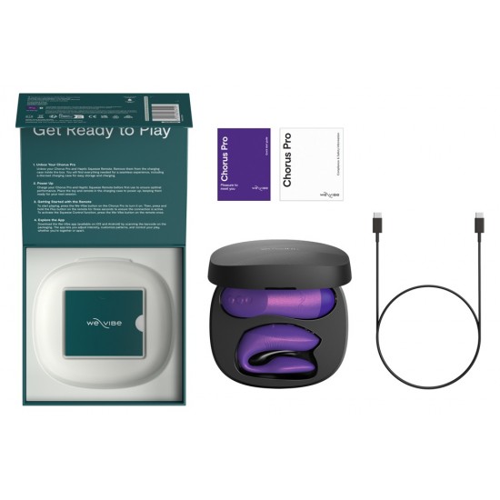 Para orgasmos compartilhados!O vibrador para casais Chorus Pro da We-Vibe possui 3 motores e proporciona prazer a ambos os parceiros com vibrações intensas durante o sexo. Graças à sua inovadora tecnologia Fusion Wave –